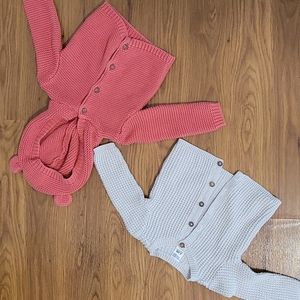 Set of 2 Carter's Knit Cardigans Size 6-9 Months